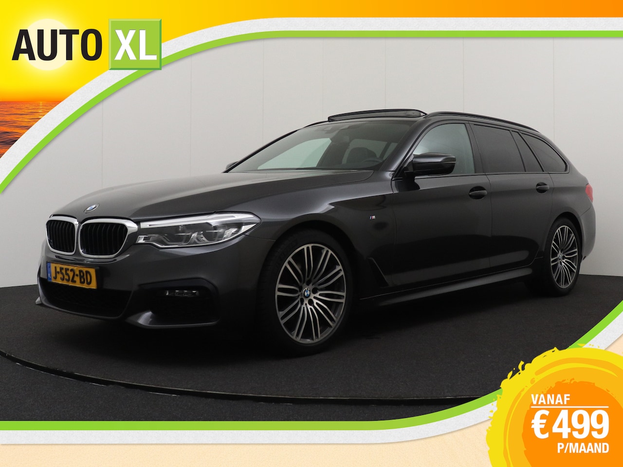 BMW 5-serie Touring - 520i M-Sport High Exe. Pano-dak Trekhaak Memory 18'LMV - AutoWereld.nl