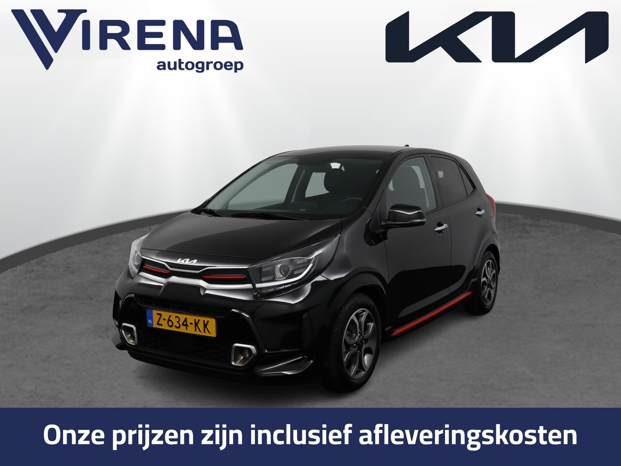 Kia Picanto - 1.0 DPi GT-Line - Carplay/Android Auto, - Cruise Control - Climate Control - Navigatie - F - AutoWereld.nl