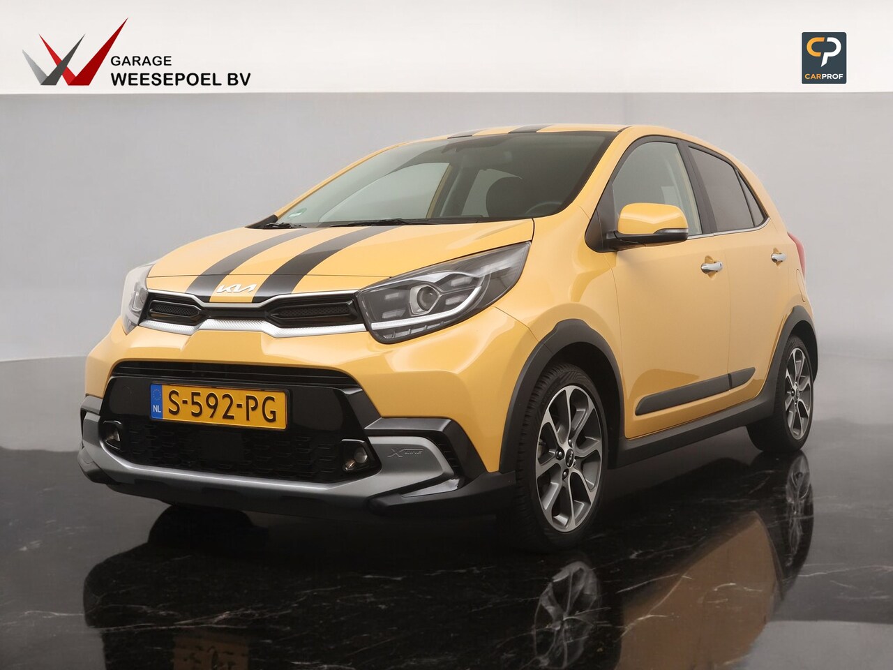Kia Picanto - 1.0 T-GDi 100PK X-Line - Striping - Navigatie - Camera - Lederen bekleding - 16 inch LM ve - AutoWereld.nl