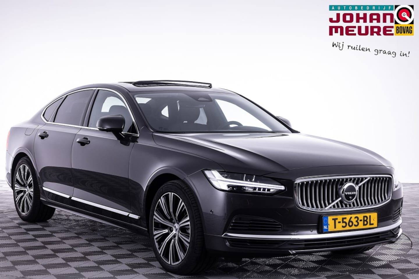 Volvo S90 - 2.0 T8 AWD Plus Bright | SCHUIFDAK | LEDER | harman/kardon ✅ 1e Eigenaar - AutoWereld.nl