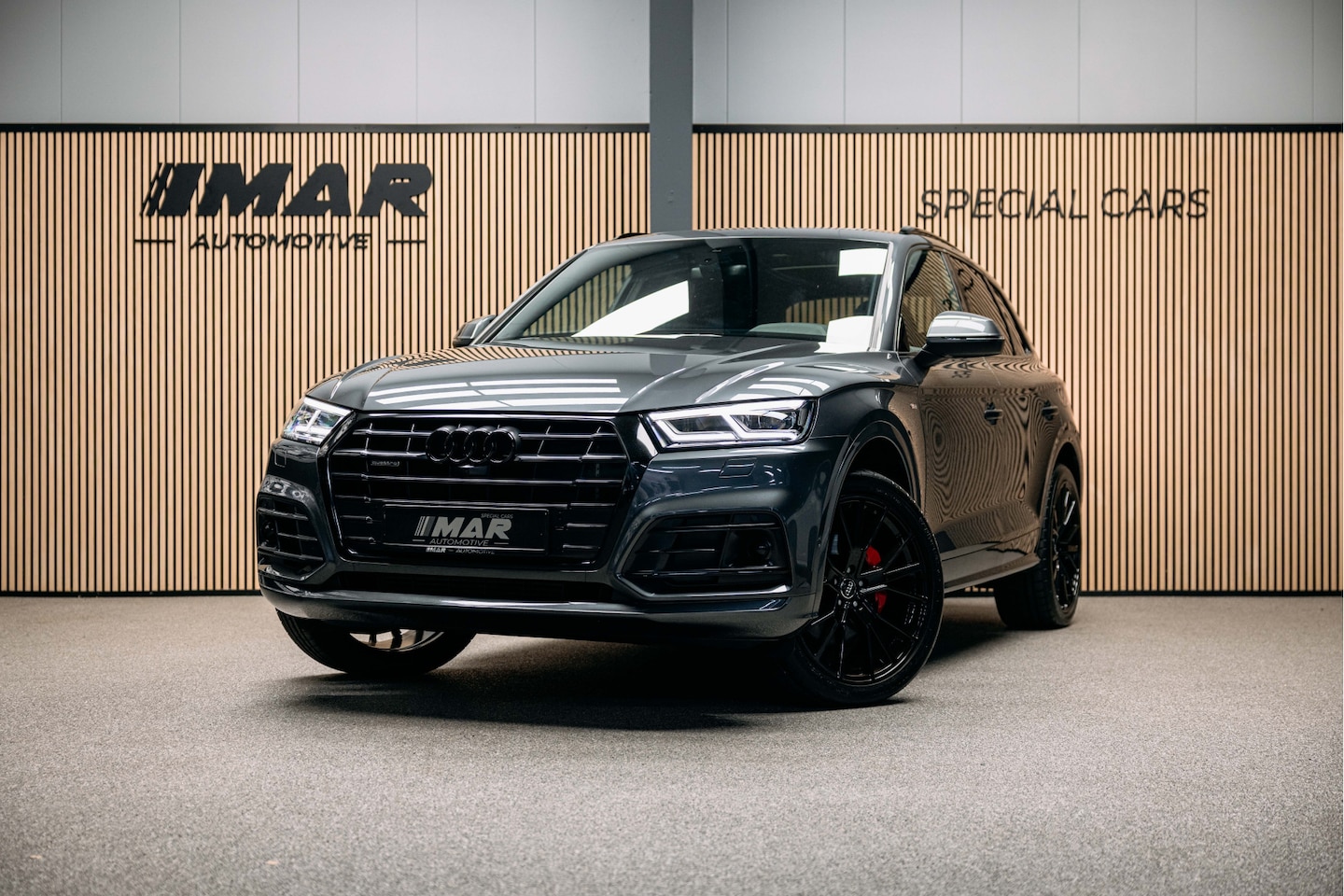 Audi Q5 - 55 TFSI e quattro Competition Goed uitgevoerde Q5 RS interieur, Daytona grey - AutoWereld.nl