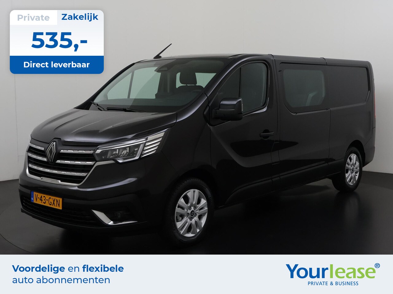 Renault Trafic - 2.0 Blue dCi 130PK T29 L2H1 Advance Dubbel Cabine | 535,- Full Operational Lease | - AutoWereld.nl