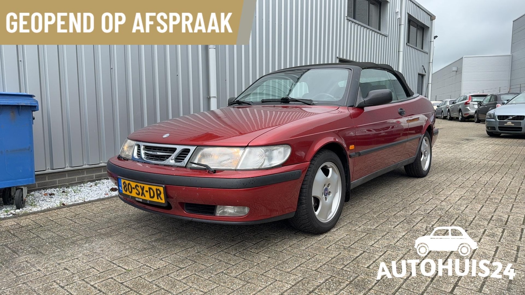 Saab 9-3 Cabrio - 2.0t SE Cayenne Red met. APK 02/2026 - AutoWereld.nl