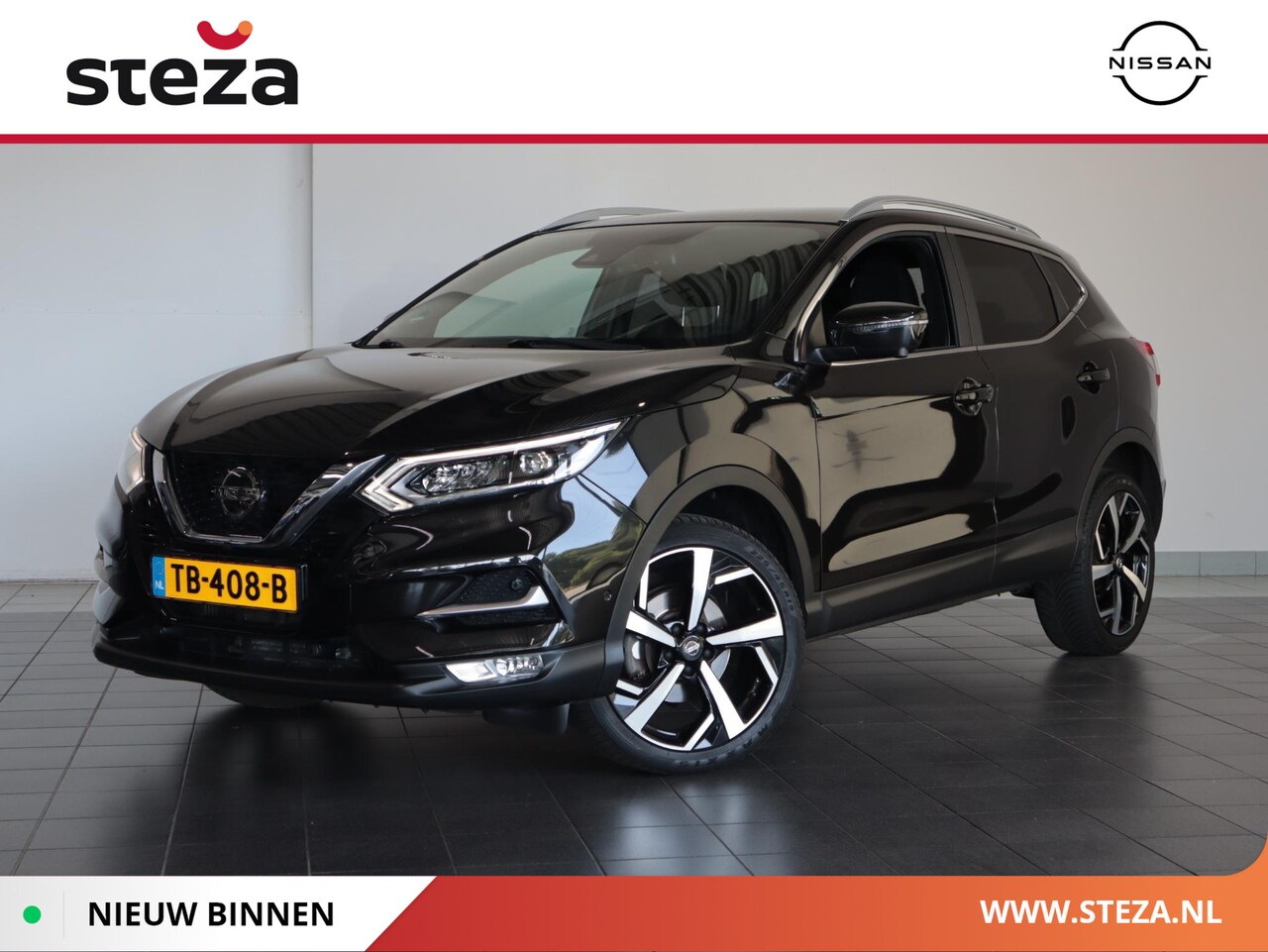 Nissan Qashqai - 1.2 Tekna + | AUTOMAAT | Trekhaak | Panoramadak | Volleder | - AutoWereld.nl