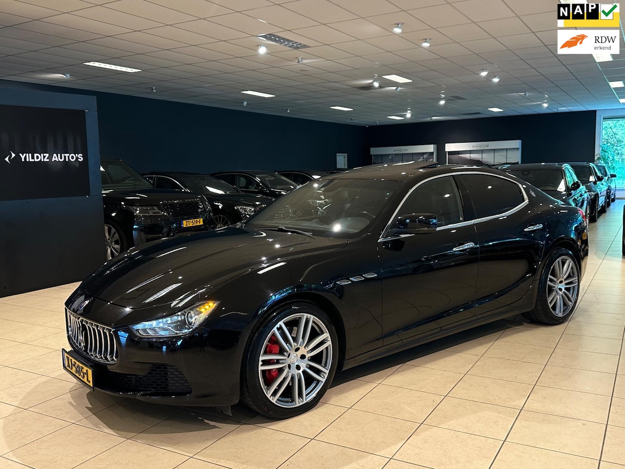 Maserati Ghibli - 3.0 V6 D|OPENDAK|KEYLESS|ALCANTARA|SOUNDBOOST - AutoWereld.nl