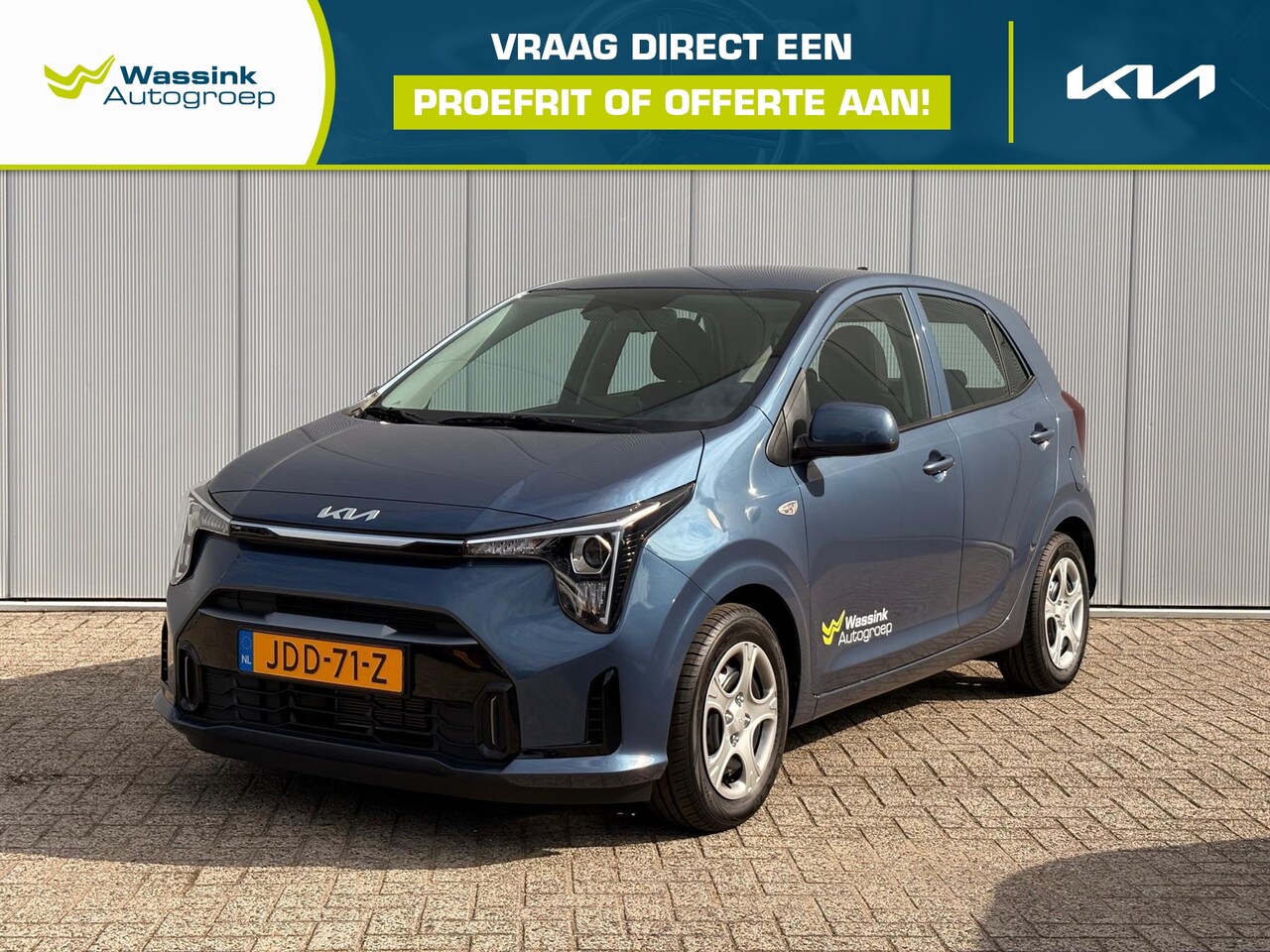 Kia Picanto - 1.0 DPi 63pk 4-zits AMT DynamicLine | Automaat | Camera | AC | Navi | Lane Assist | Cruise - AutoWereld.nl