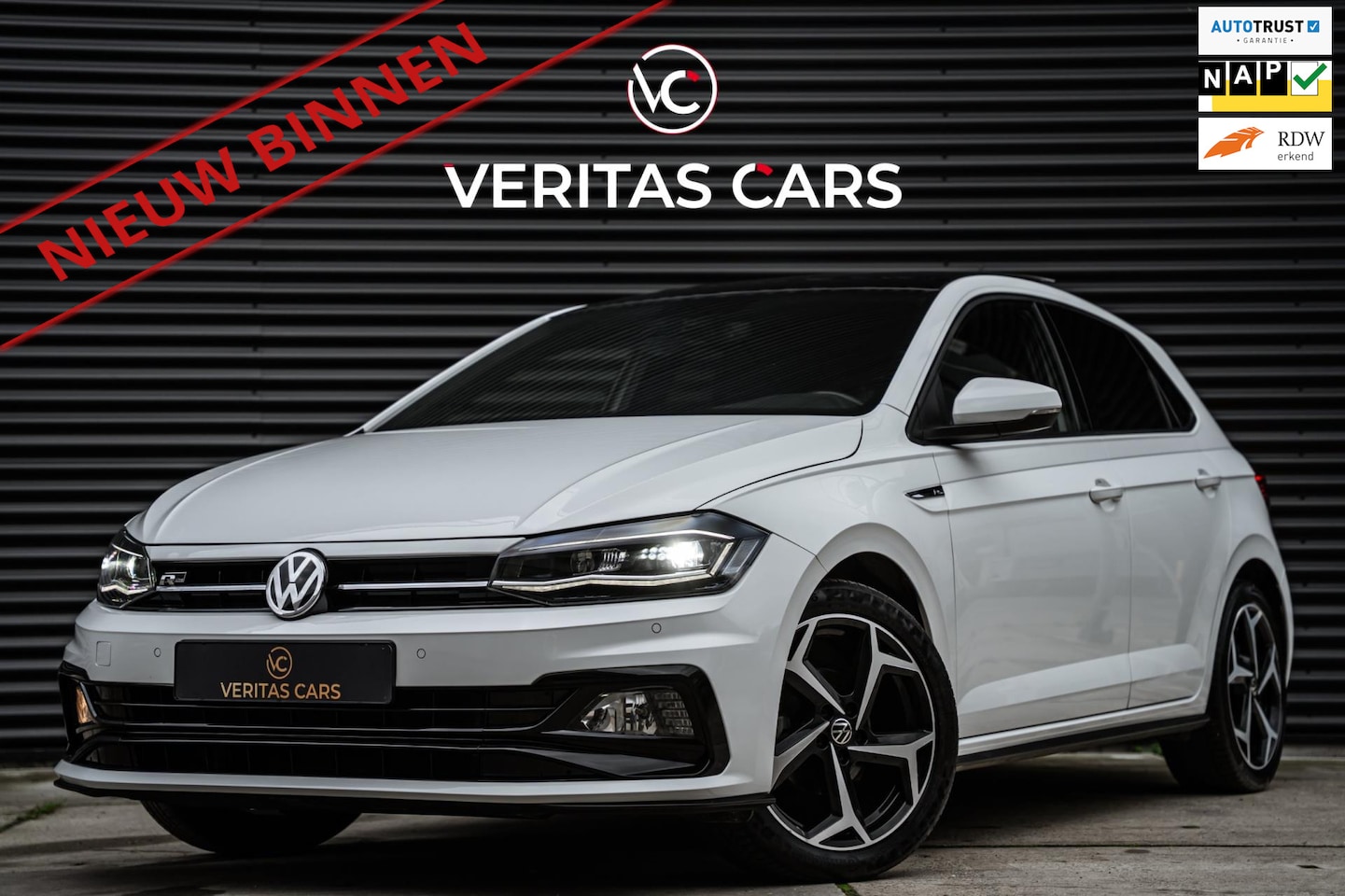 Volkswagen Polo - 1.0 TSI R-Line 95PK Pano|ACC|Full Led|Virtual|CarPlay|Navi|Trekhaak e.o. - AutoWereld.nl