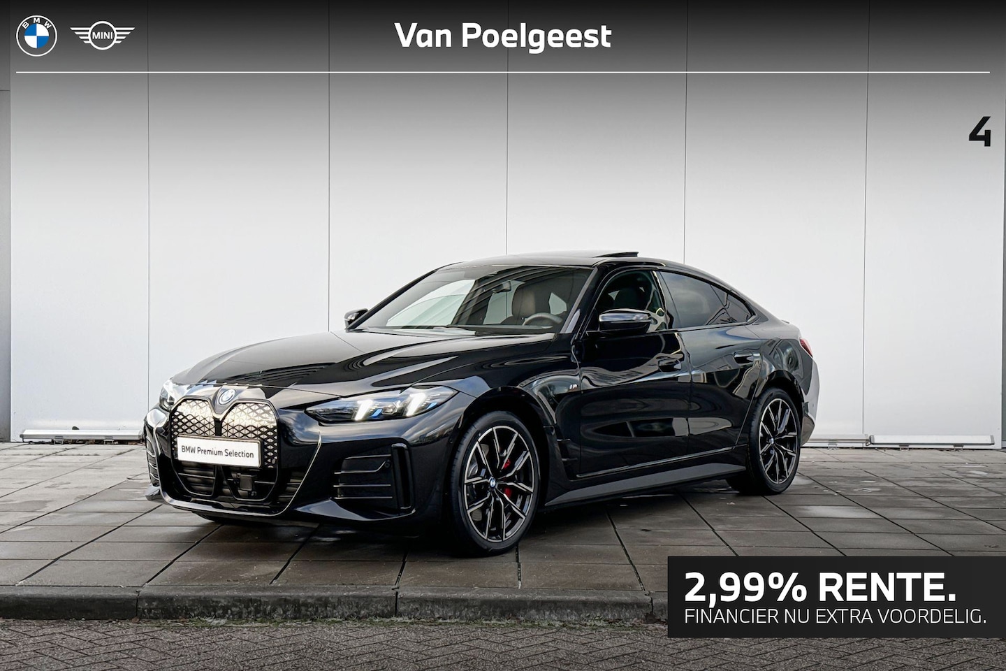 BMW i4 - xDrive40 M-Sport Pro / Elektrisch bediend glazen schuif-/kanteldak / Comfort Acces / Trekh - AutoWereld.nl