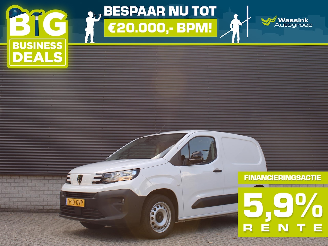 Peugeot Partner - L1 100pk 1000kg I Verhoogd Laadvermogen I Trekhaak I Pack Comfort Connect I Navigatie I Ca - AutoWereld.nl
