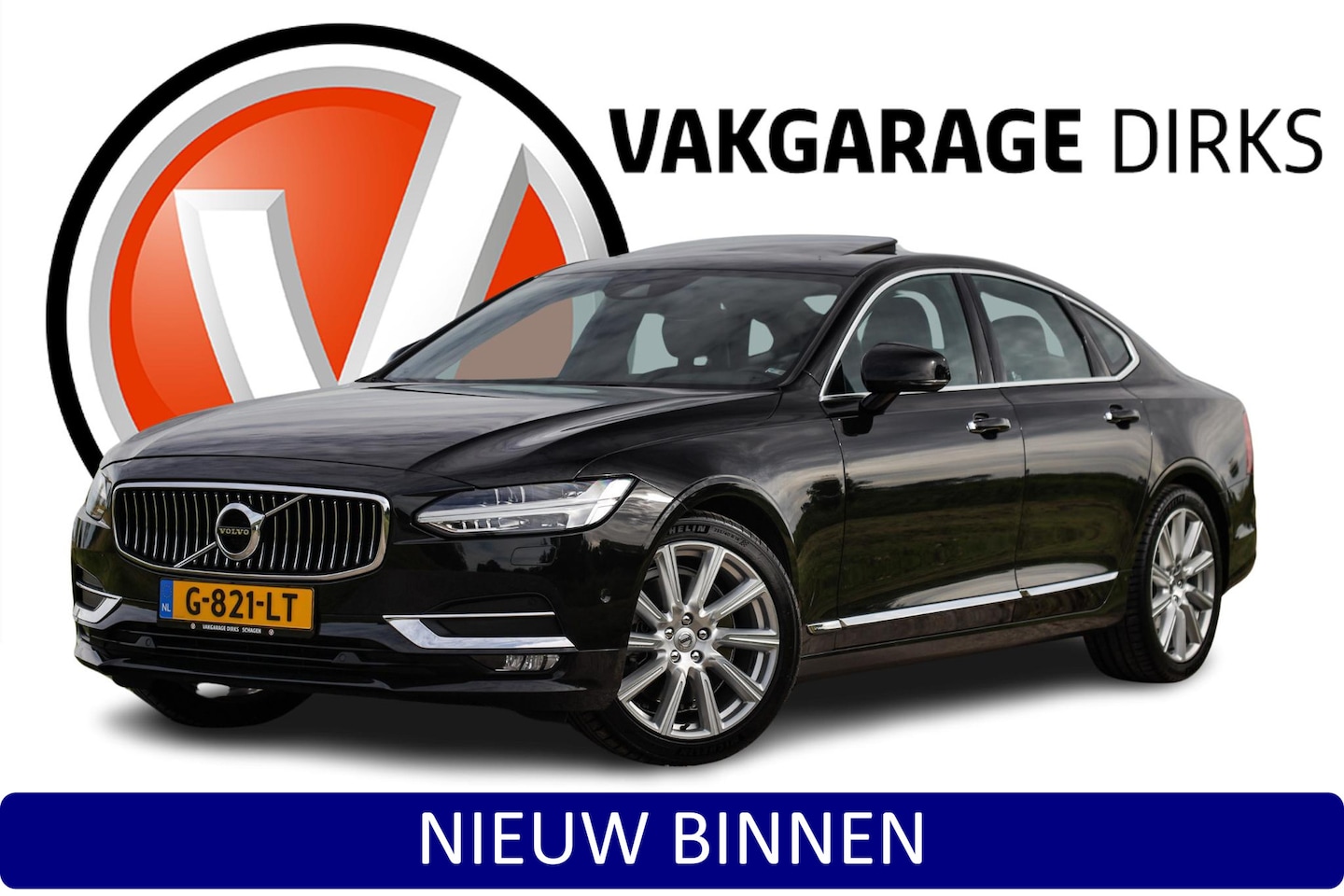 Volvo S90 - 2.0 T5 250 pk Inscription ✅ LED ✅ Leder ✅ Schuifdak ✅ Trekhaak - AutoWereld.nl