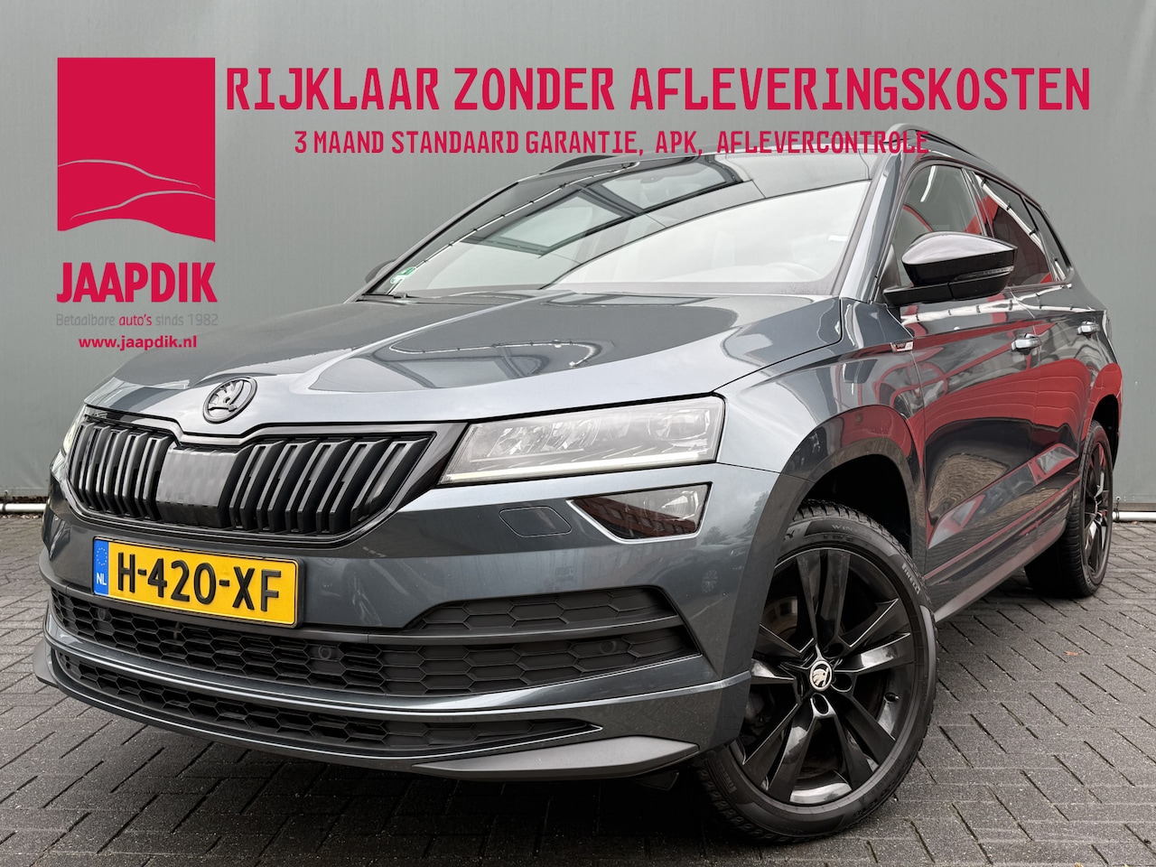 Skoda Karoq - BWJ 2020 1.5 TSI 150 PK ACT Sportline Business AUTOMAAT | TREKHAAK | KEYLESS | CAMERA | PA - AutoWereld.nl