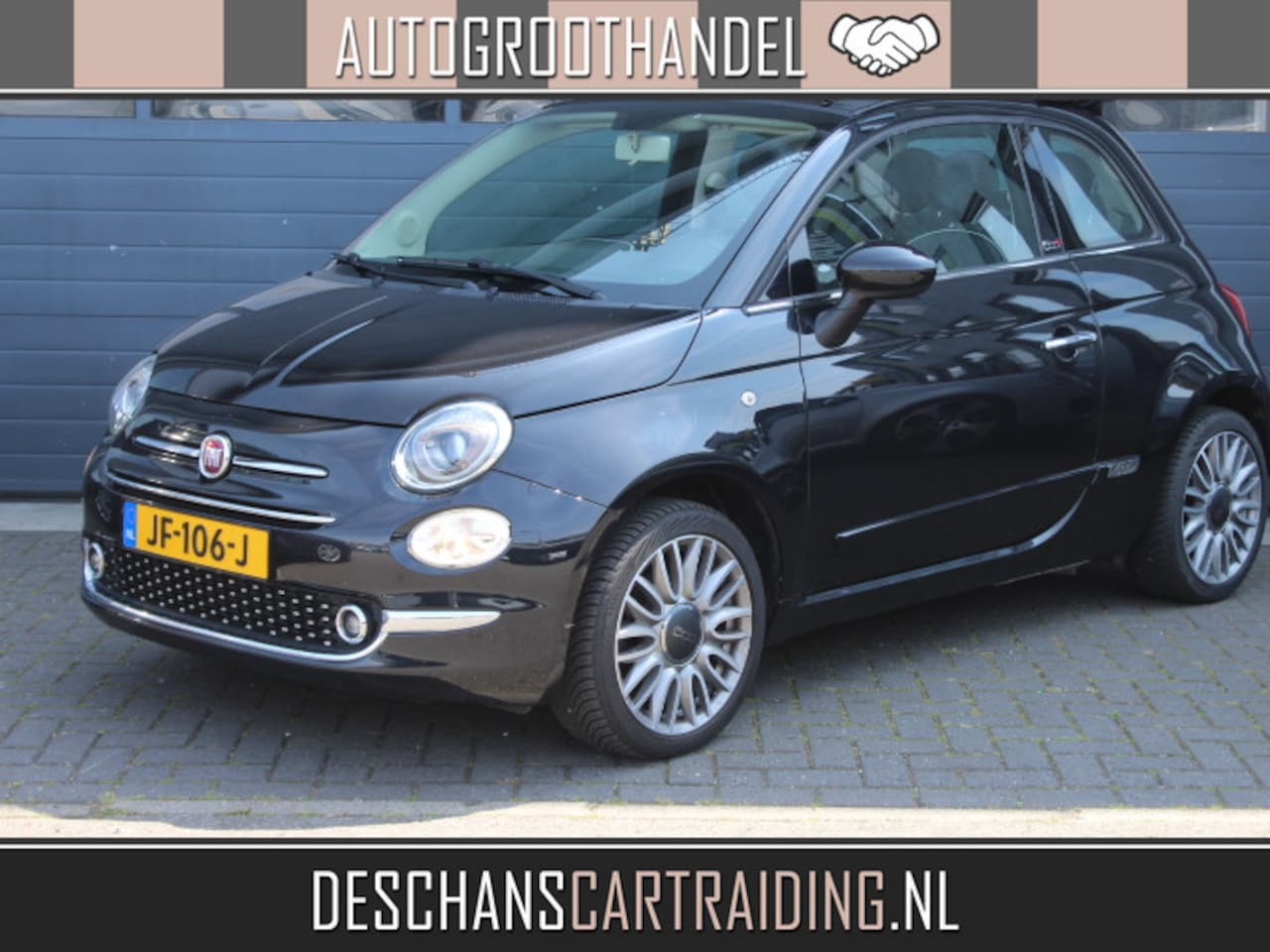 Fiat 500 C - 0.9 TwinAir Turbo Lounge Airco, PDC, LM Velgen Connect scherm DAB radio - AutoWereld.nl