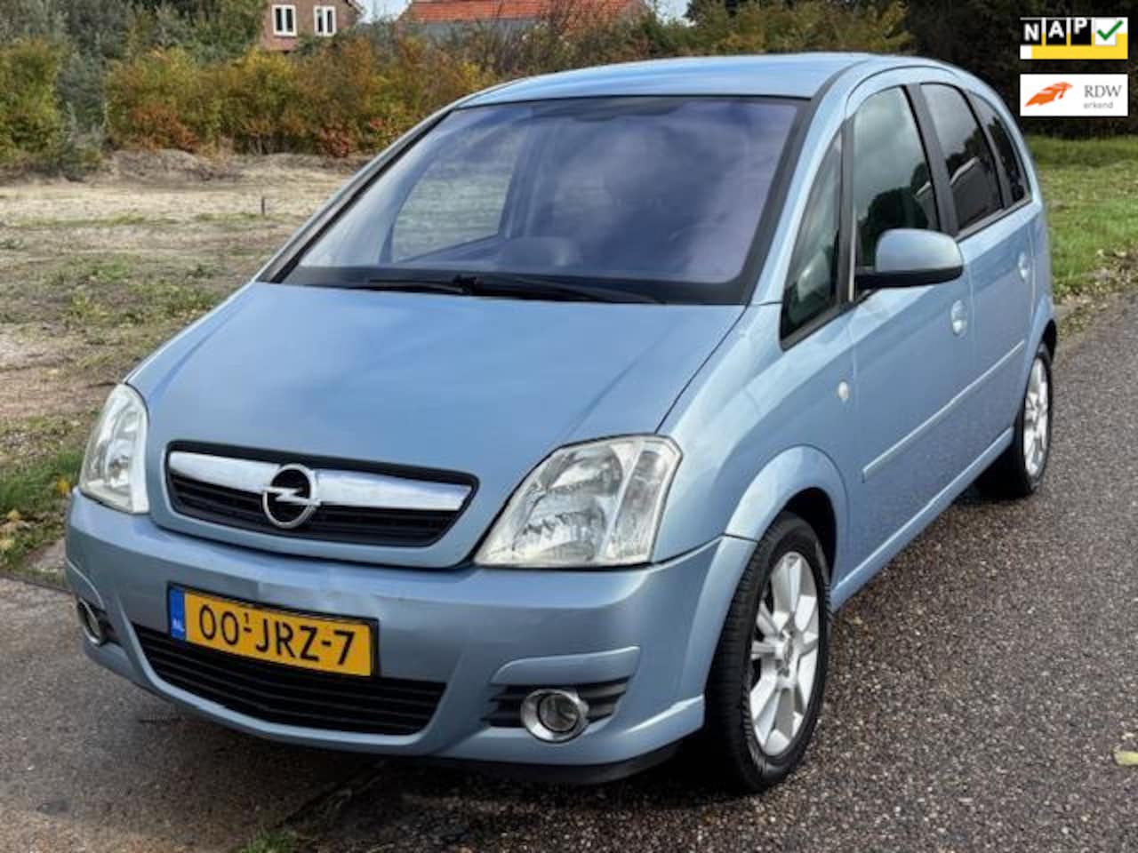 Opel Meriva - 1.8-16V Cosmo Automaat ECC Audio-CD/MP3 Leder/Stof LMV 16" Cruisecontrol PDC ABS Afn. trek - AutoWereld.nl