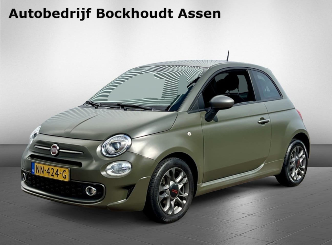 Fiat 500 - 0.9 TwinAir Turbo 80 Sport | Mat Groen | Cruise Control - AutoWereld.nl