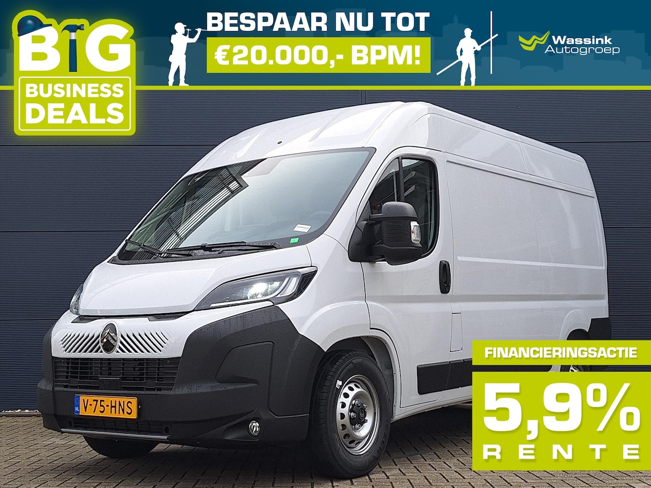 Citroën Jumper - 2.2 BlueHDi 140pk L2H2 35 EAT8 | Automaat | Camera | Trekhaak | Apple CarPlay/ Android Aut - AutoWereld.nl