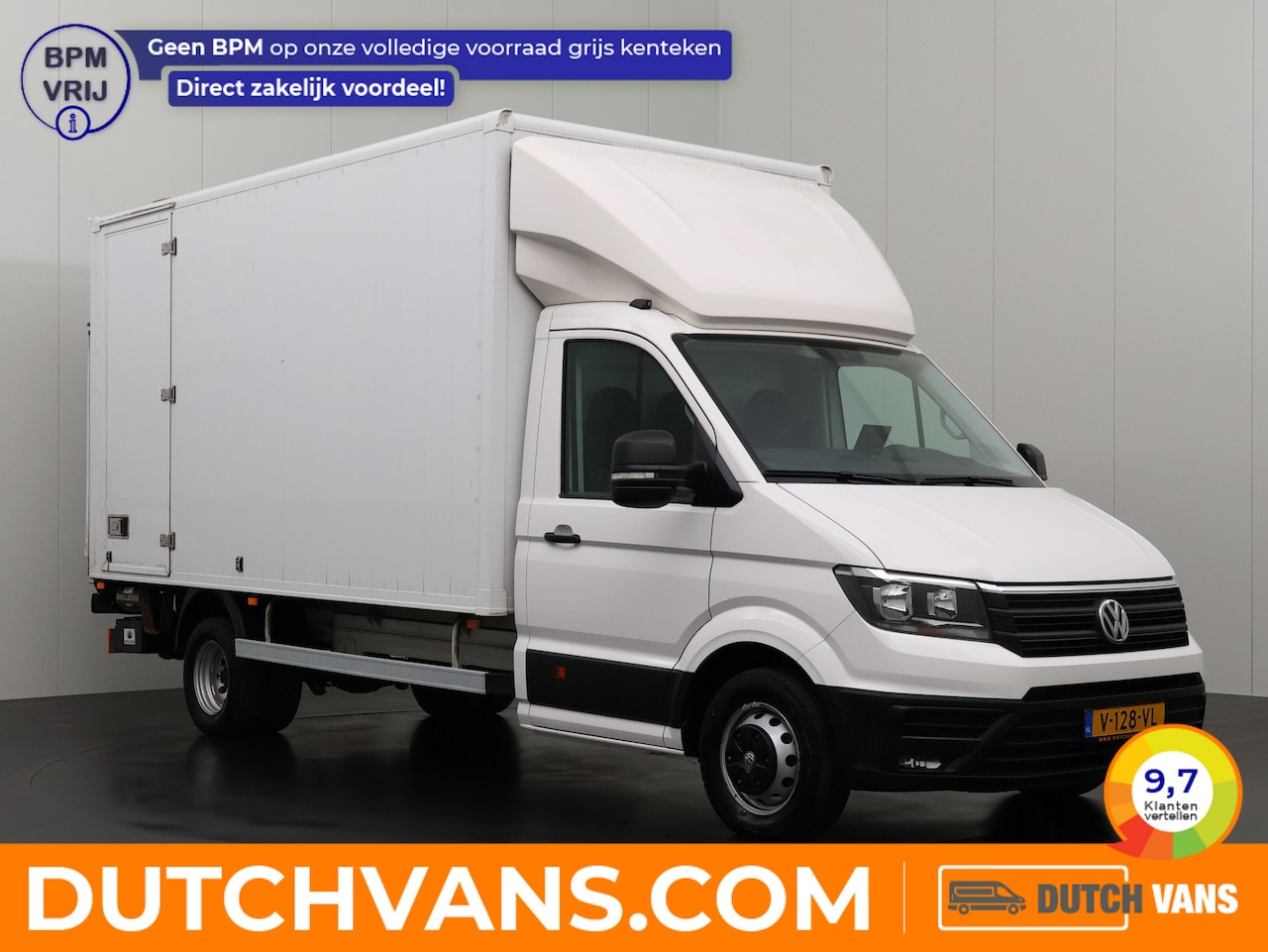 Volkswagen Crafter - 2.0TDI 177PK Bakwagen+Laadklep | Dubbellucht | 3500Kg Trekhaak | Navigatie | Camera | Zijd - AutoWereld.nl