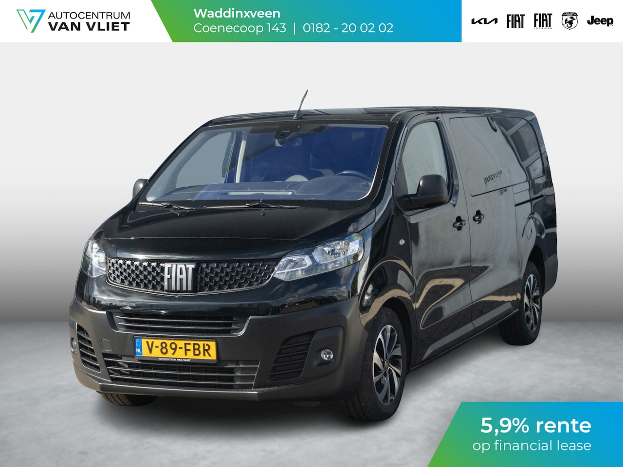 Fiat Scudo - 2.0 MultiJet 180pk Aut. L3 DC | Schuifdeur Links | Trekhaak | Keyless | Clima | Stoel voor - AutoWereld.nl