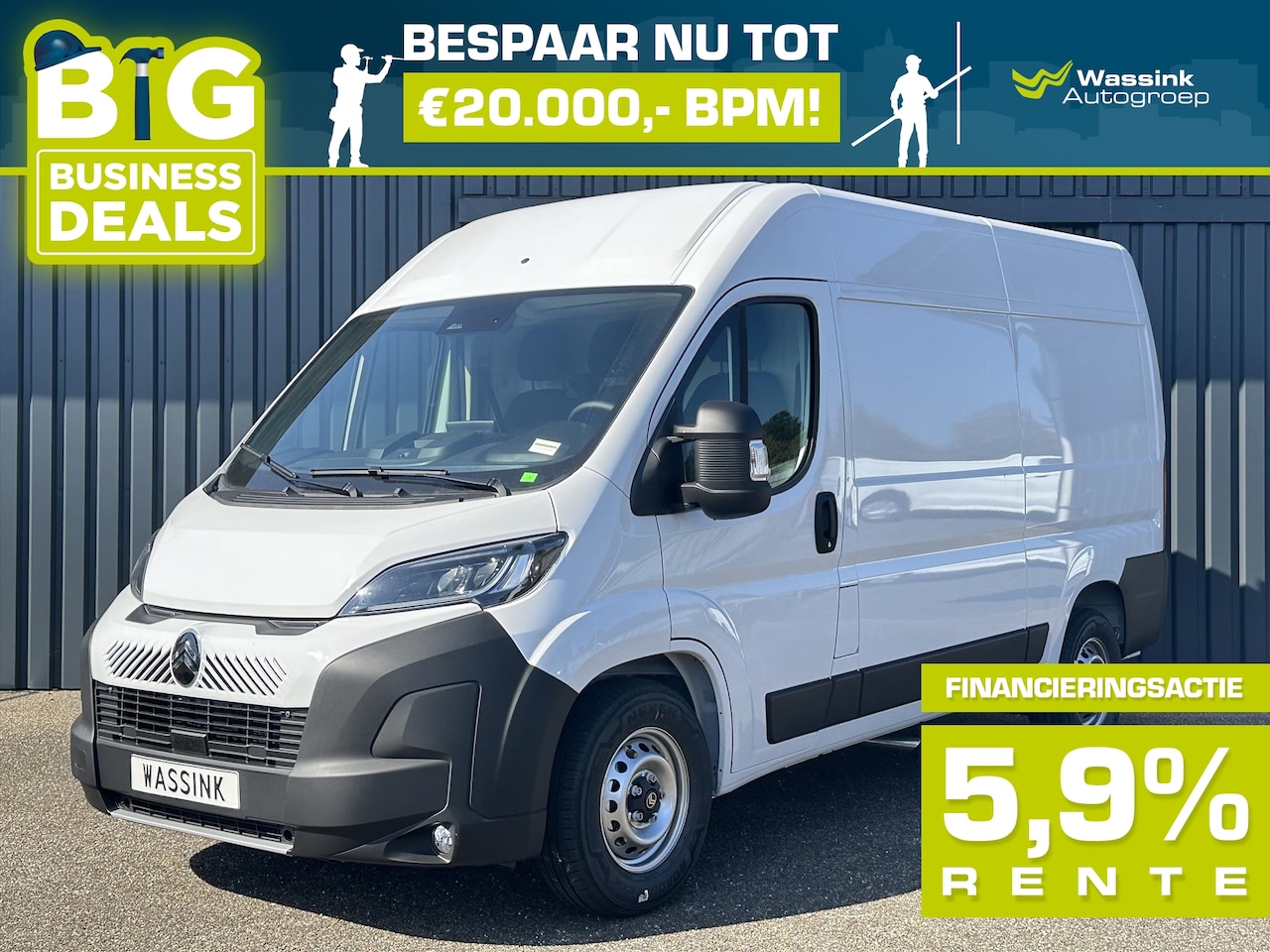 Citroën Jumper - GB 2.2 BlueHDi 140pk L2H2 35 | Pakket Visibility LED | Pakket Techno Plus | Trekhaak - AutoWereld.nl