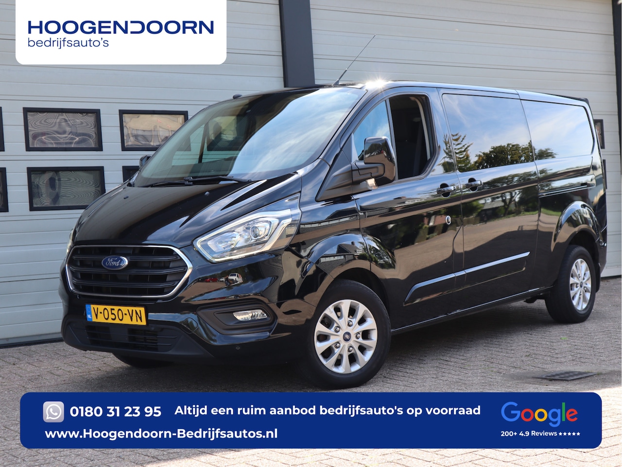 Ford Transit Custom - 2.0 TDCI 131pk Euro 6 Automaat DC 5 pers. - 2x Schuifdr. - Trekhaak - AutoWereld.nl