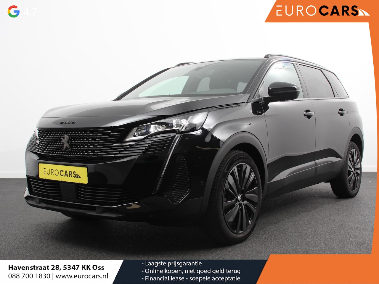 Peugeot 5008 - 1.2 PureTech 130pk Automaat GT Black Pack 7p Climate control Adaptive Cruise control Camer - AutoWereld.nl