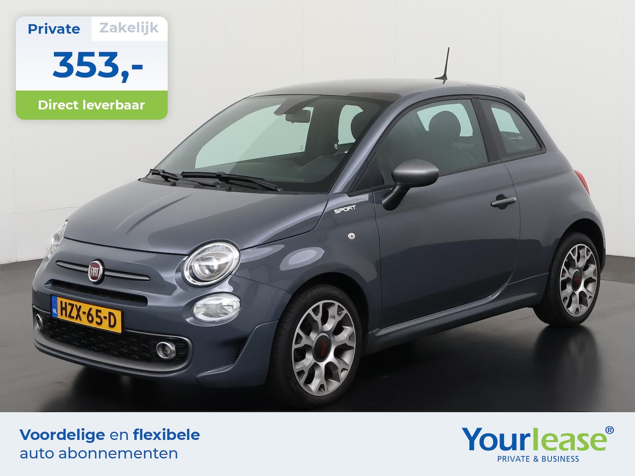 Fiat 500 - 1.0 Hybrid Sport | All-in 353,- Private Lease | Direct uit voorraad - AutoWereld.nl