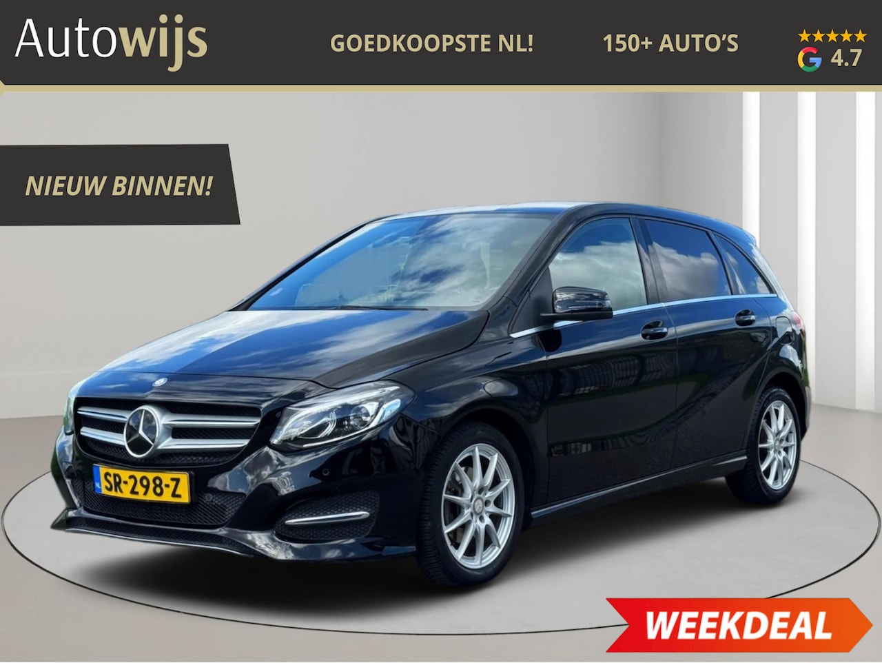 Mercedes-Benz B-klasse - 180 Ambition|Stoelverw|LED|NAVI|Facelift| - AutoWereld.nl