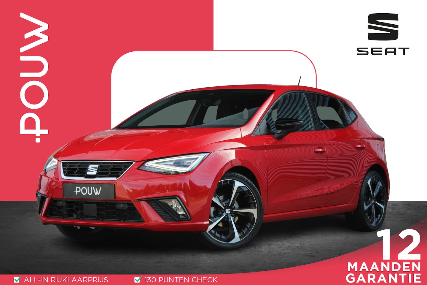 SEAT Ibiza - 1.0 EcoTSI 95pk FR | Airco Automatisch | Apple CarPlay / Android auto | Parkeersensoren | - AutoWereld.nl