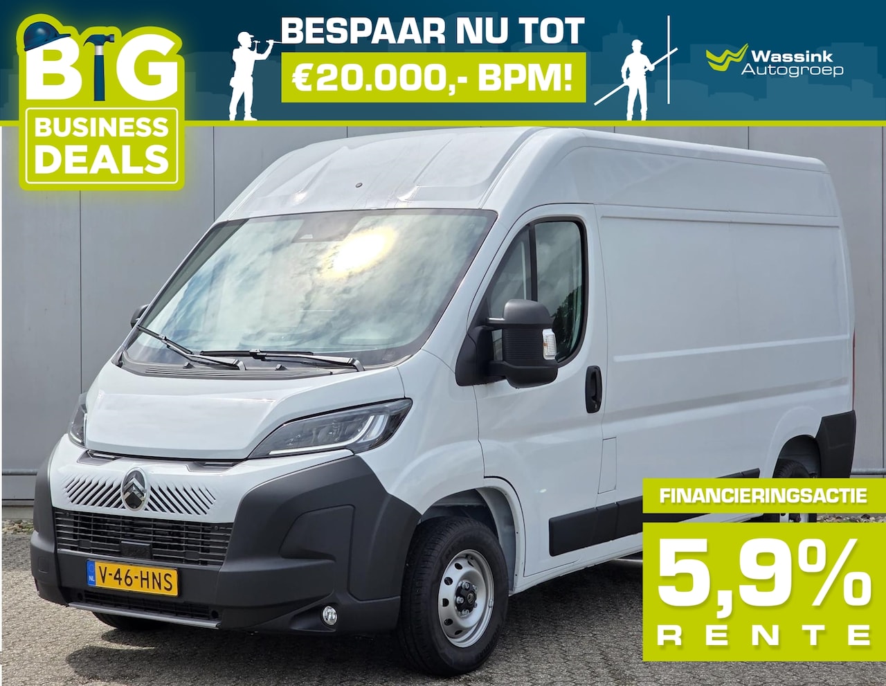 Citroën Jumper - GB 2.2 BlueHDi 140pk L2H2 35 | Trekhaak | Cruise Control | 3 Sleutels | Extra opbergtuimte - AutoWereld.nl