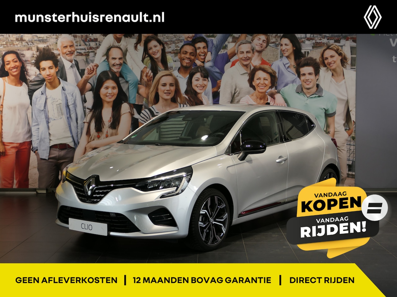 Renault Clio - 1.0 TCe 90 Techno *DEALER ONDERHOUDEN* *17" LMV + Groot scherm!* - Camera, allseasons, vol - AutoWereld.nl