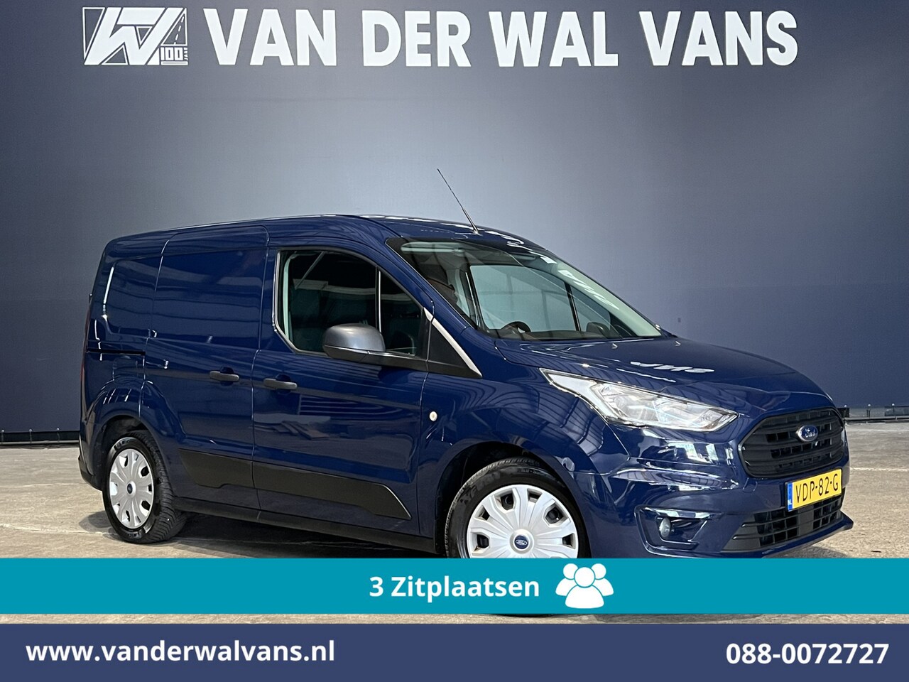 Ford Transit Connect - 1.5 EcoBlue L1H1 Euro6 Airco | 3-Zits | Camera | Apple Carplay | Android Auto | Cruisecont - AutoWereld.nl