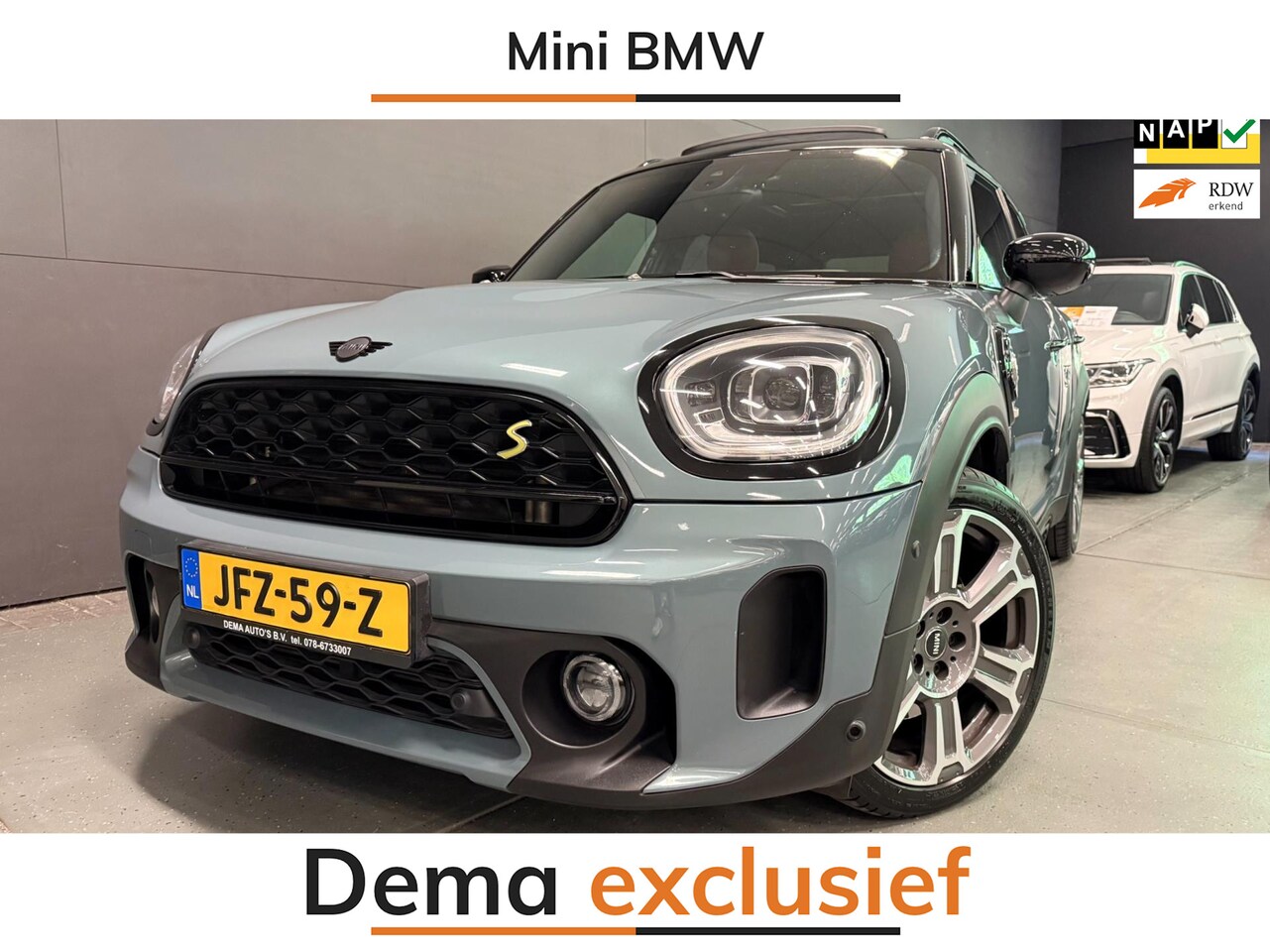 MINI Countryman - 2.0 Cooper S E ALL4 Chili PANO/BENTLY-LEDER/SFEERVERL/H-UP/H-KARDON/// - AutoWereld.nl