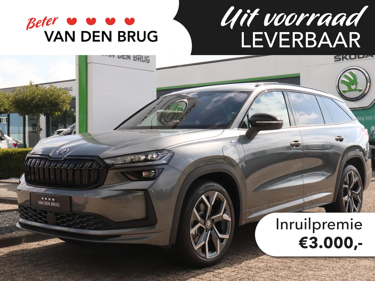 Skoda Kodiaq - 1.5 TSI 204pk PHEV Sportline Business | Trekhaak | Panorama dak | CANTON | Elektrisch vers - AutoWereld.nl