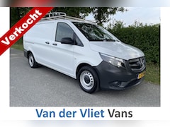 Mercedes-Benz Vito - 114 CDI 136pk E6 Automaat Lang 3 zits BPM Vrij Lease €380 p/m, Airco, Navi+Camera, Trekhaa