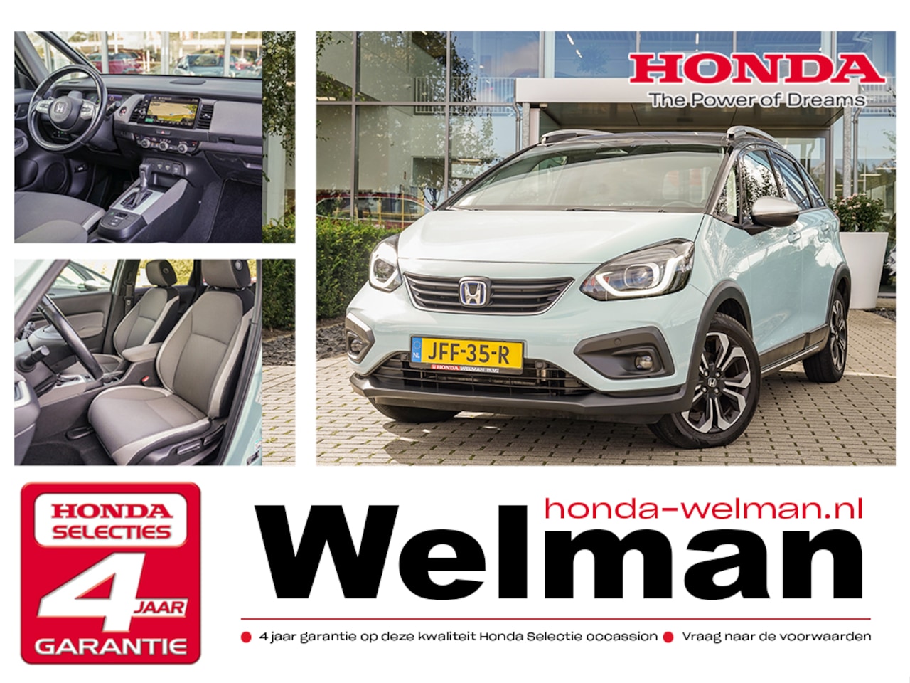 Honda Jazz - 1.5i e:HEV CROSSTAR - TWO TONE - FULL HYBRID - PREMIUM SOUND - AutoWereld.nl