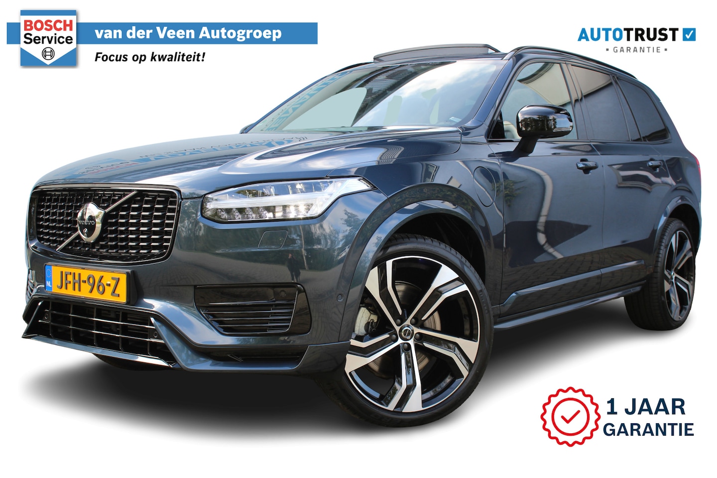 Volvo XC90 - 2.0 T8 Recharge AWD Ultra Dark | Panorama dak | Massage stoelen | Stoel & Stuur verwarming - AutoWereld.nl