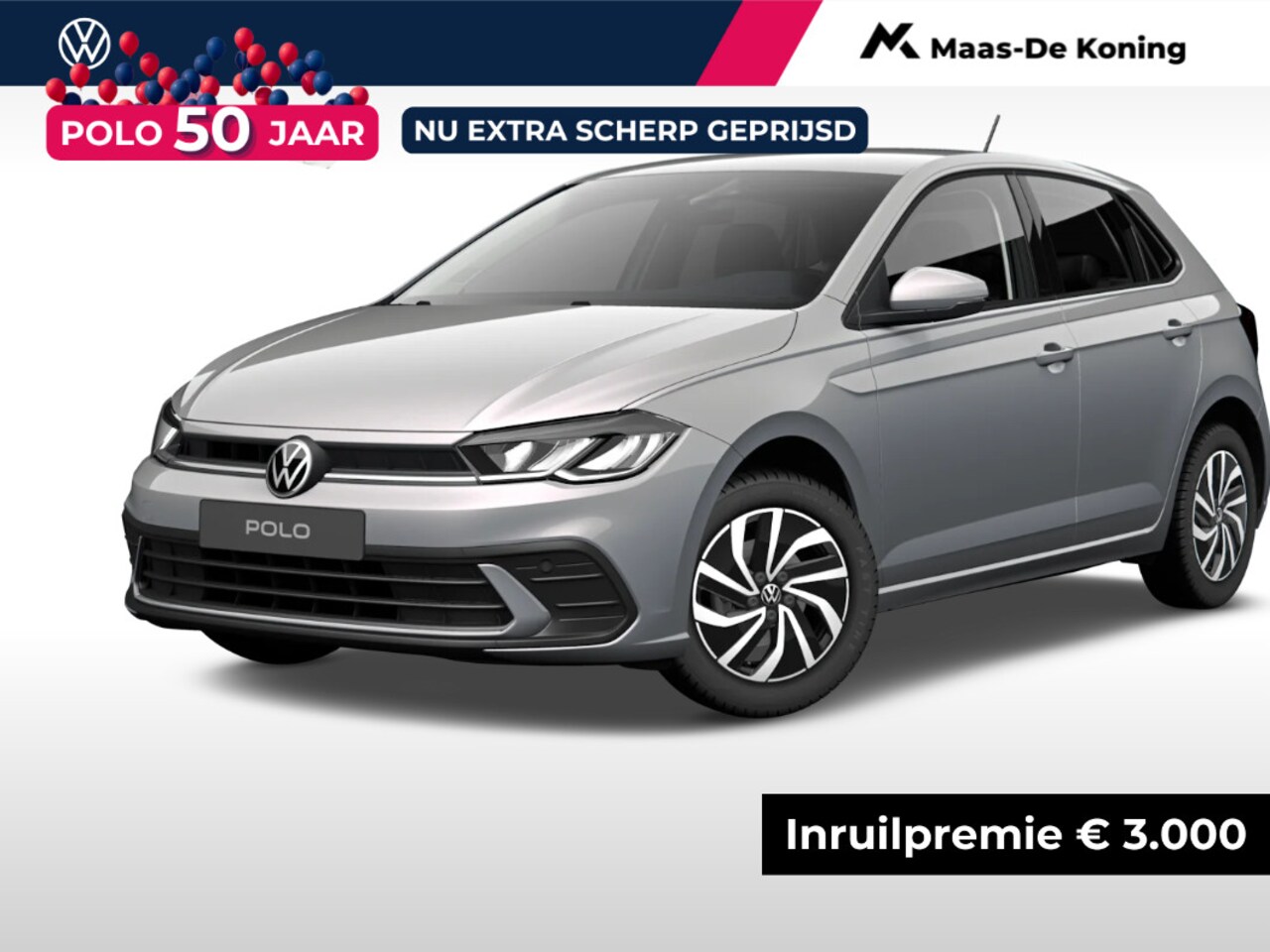 Volkswagen Polo - Life Edition 1.0 TSI 95 pk 5 versn. Hand · Achteruitrijcamera · Regensensor · - AutoWereld.nl