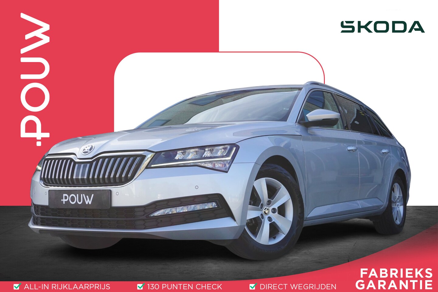 Skoda Superb Combi - 1.5 TSI 150pk DSG ACT Business Edition | Trekhaak Wegklapbaar | Apple CarPlay / Android Au - AutoWereld.nl