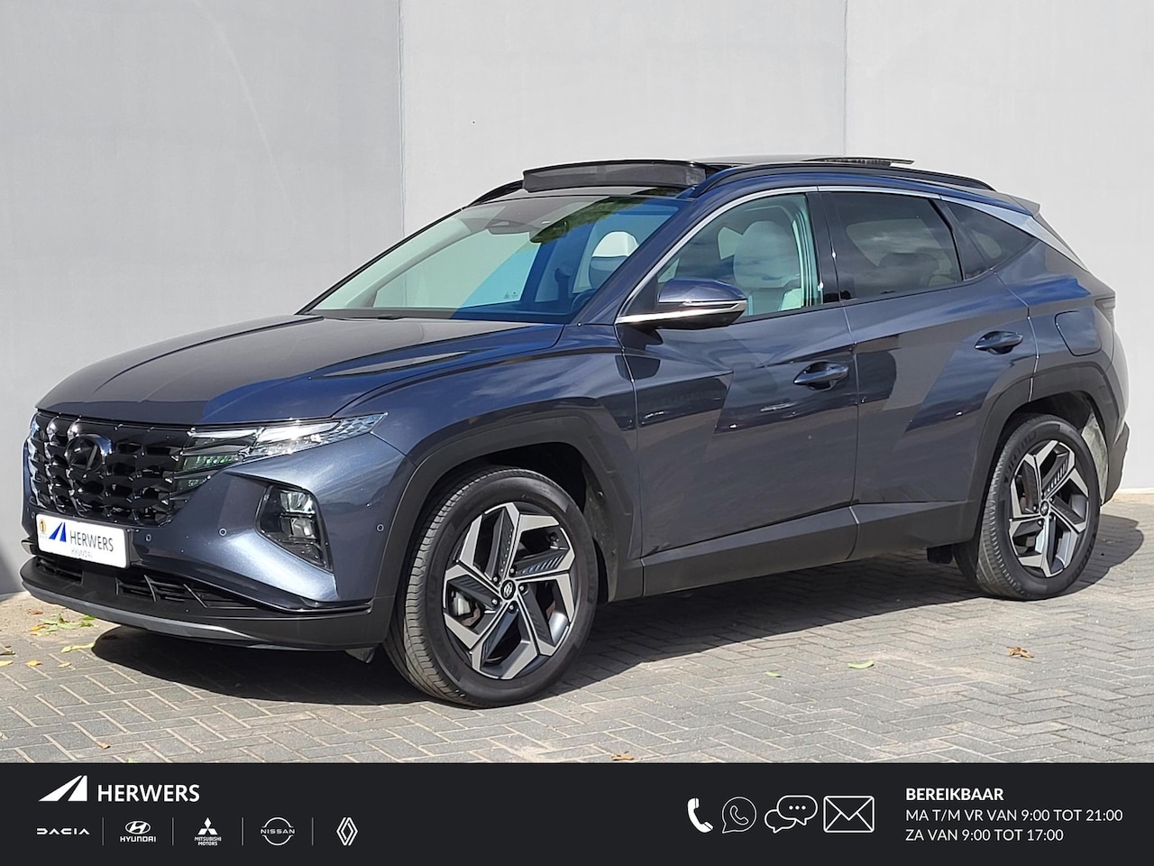 Hyundai Tucson - 1.6 T-GDI HEV 230pk Premium Sky Automaat / Dealer onderhouden / 1650KG Trekgewicht / Schui - AutoWereld.nl