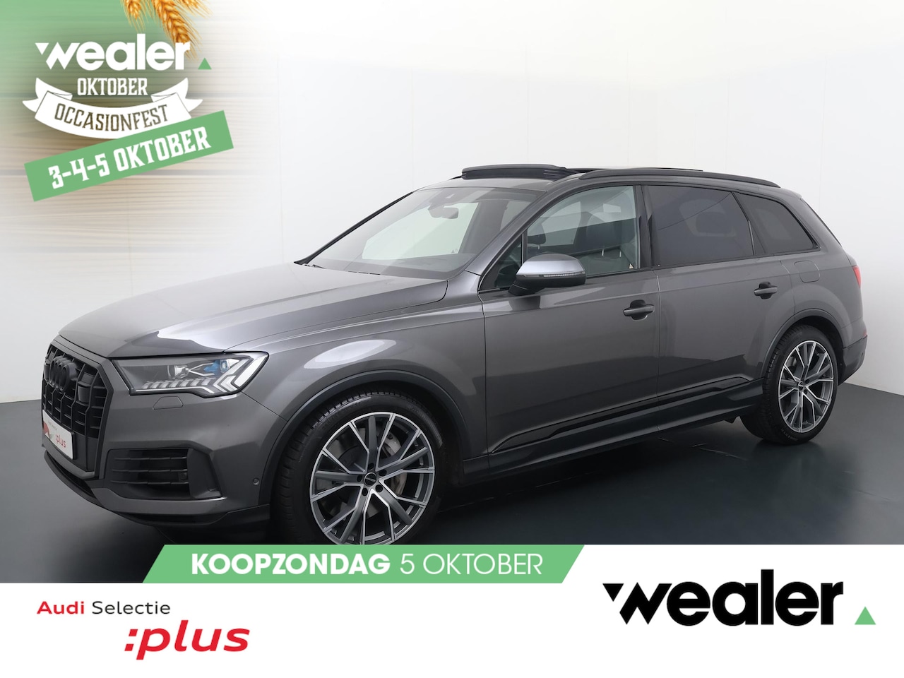 Audi Q7 - 55 TFSI e quattro | 381 PK | Trekhaak | Luchtvering | Panorama dak | HD Matrix LED koplamp - AutoWereld.nl