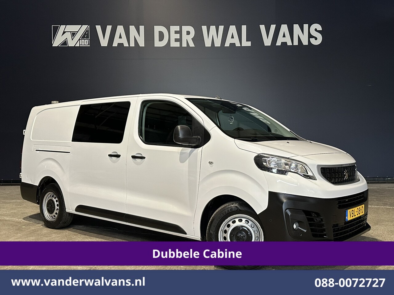 Peugeot Expert - 2.0 BlueHDI 123pk L3H1 Dubbele Cabine Euro6 Airco | 6-Zits | Navigatie | Trekhaak Apple Ca - AutoWereld.nl