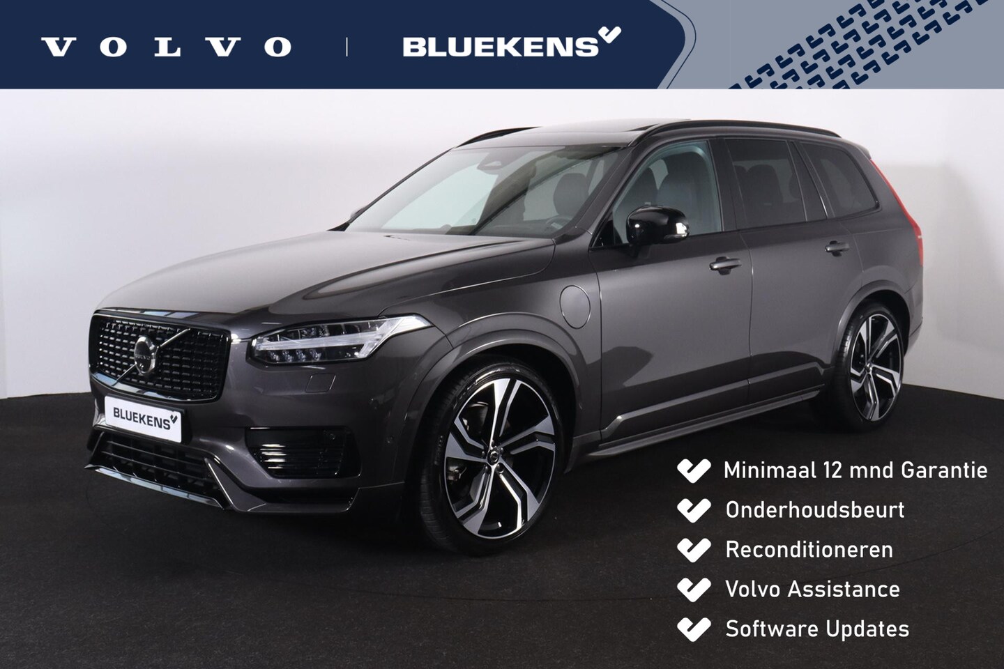 Volvo XC90 - T8 Recharge AWD Ultra Dark - LONG RANGE - Luchtvering - Panorama/schuifdak - IntelliSafe A - AutoWereld.nl