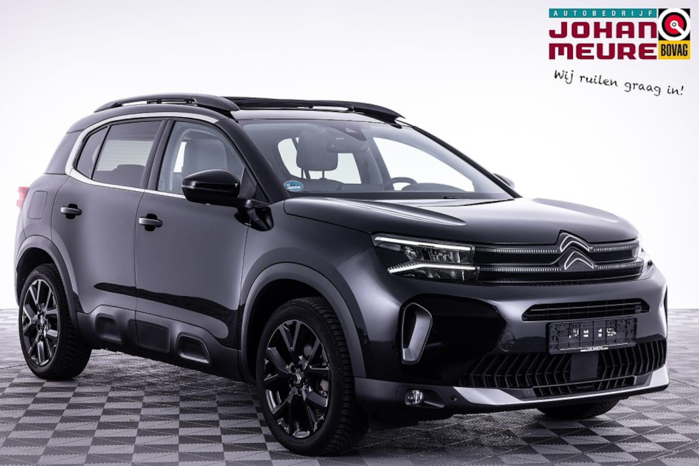 Citroën C5 Aircross - 1.2 Hybrid ë-Series Automaat | PANORAMADAK | Half LEDER | Full LED | ECC - AutoWereld.nl