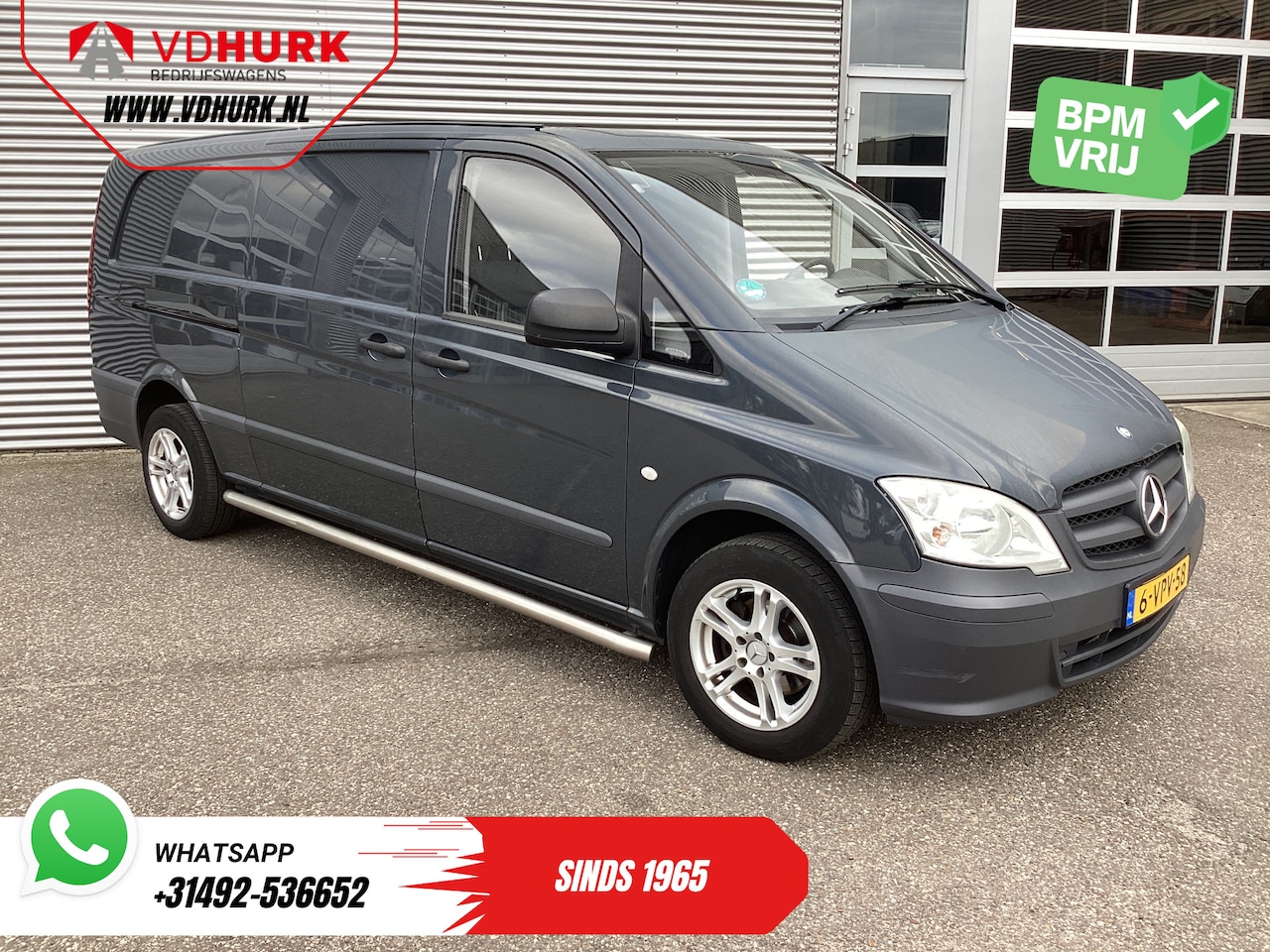 Mercedes-Benz Vito - 110 CDI L3 EXPORT NL Auto/ APK 02-2026/ Airco/ LMV/ Sidebars/ Betimmering/ Radio - AutoWereld.nl