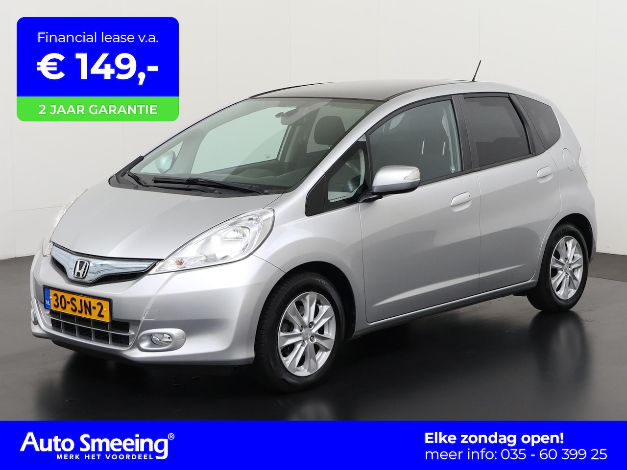 Honda Jazz - 1.4 Hybrid Elegance | Panoramadak | Zondag Open! - AutoWereld.nl