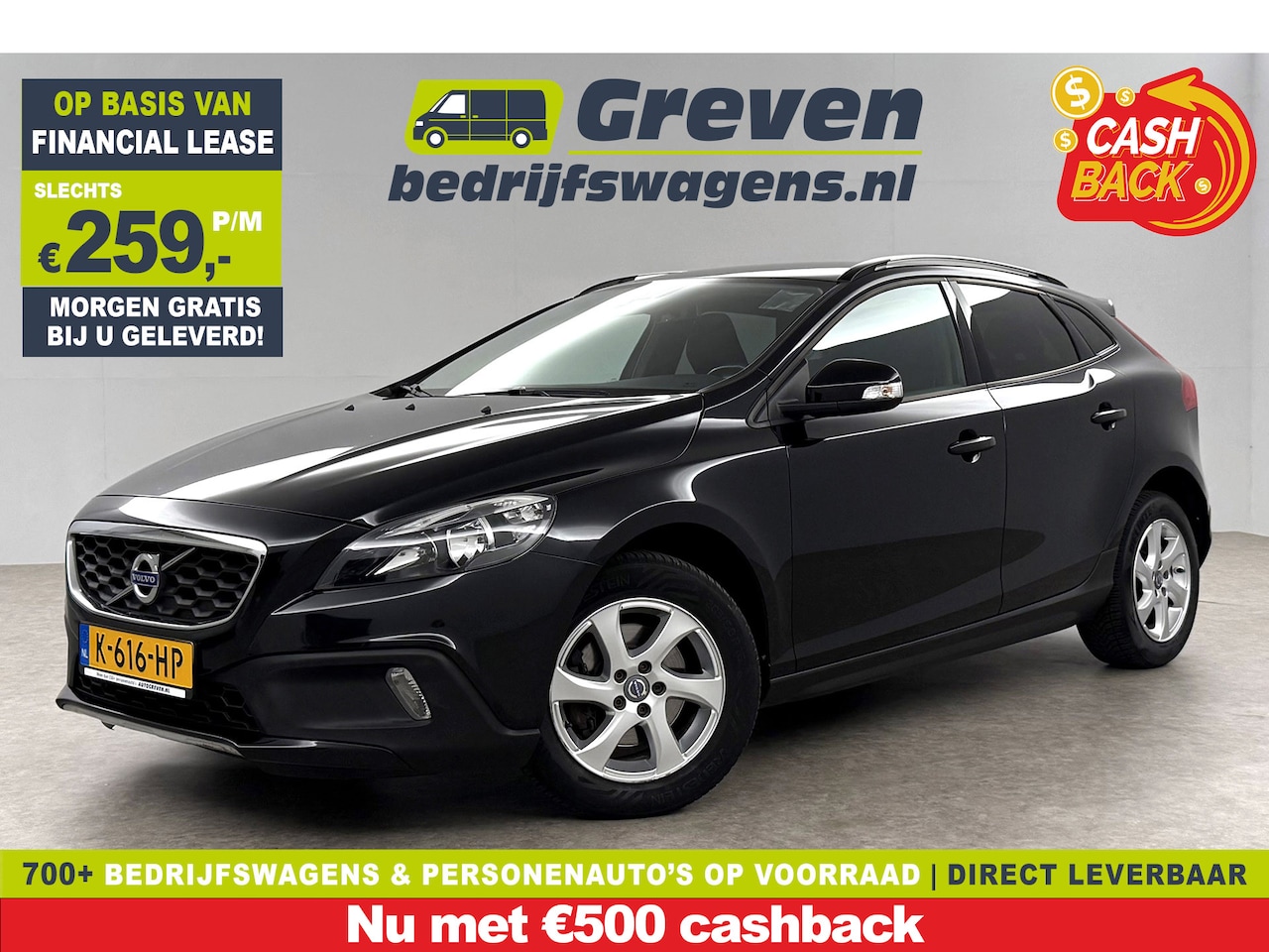 Volvo V40 Cross Country - 1.6 T4 | 180PK | Airco | Cruise | Navigatie | Parkeersensoren | 16"LMV - AutoWereld.nl