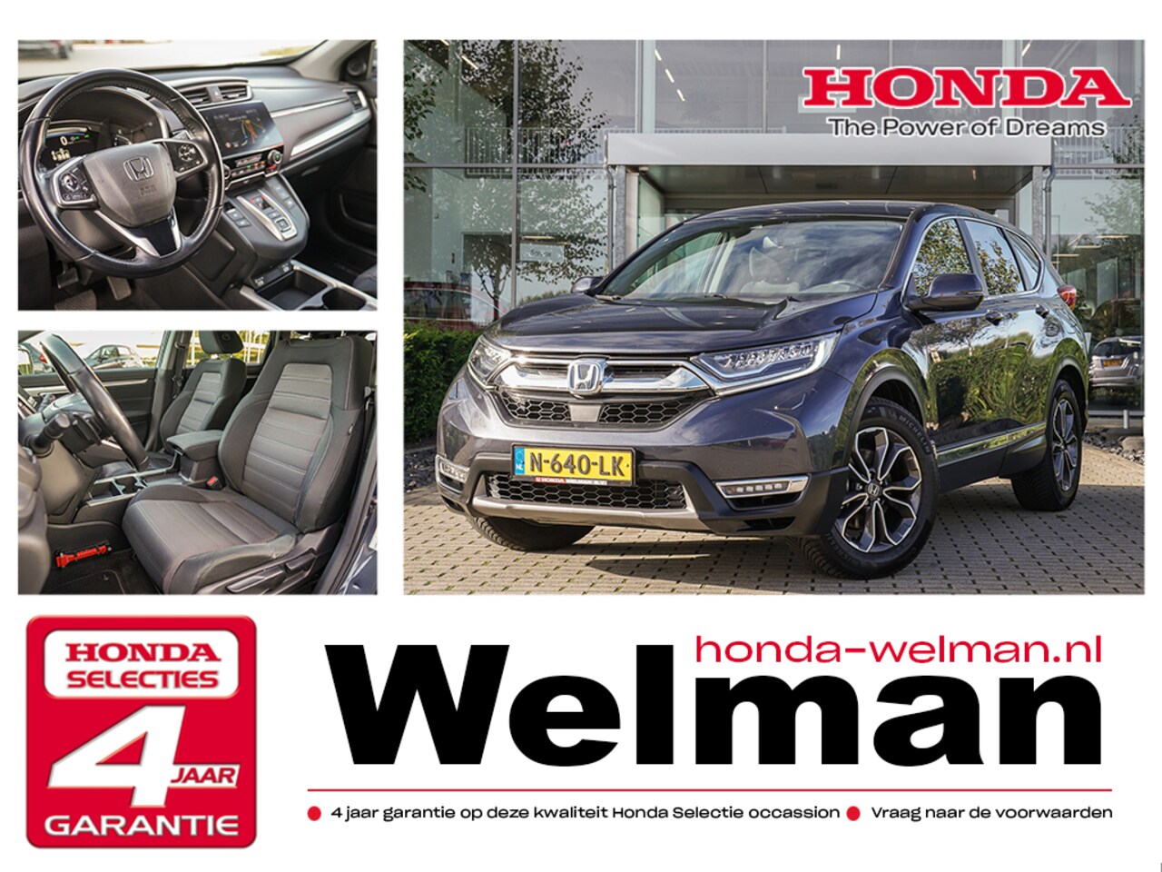 Honda CR-V - 2.0i VTEC e:HEV ELEGANCE - FULL HYBRID - ALL WEATHERS - 184 PK - AutoWereld.nl