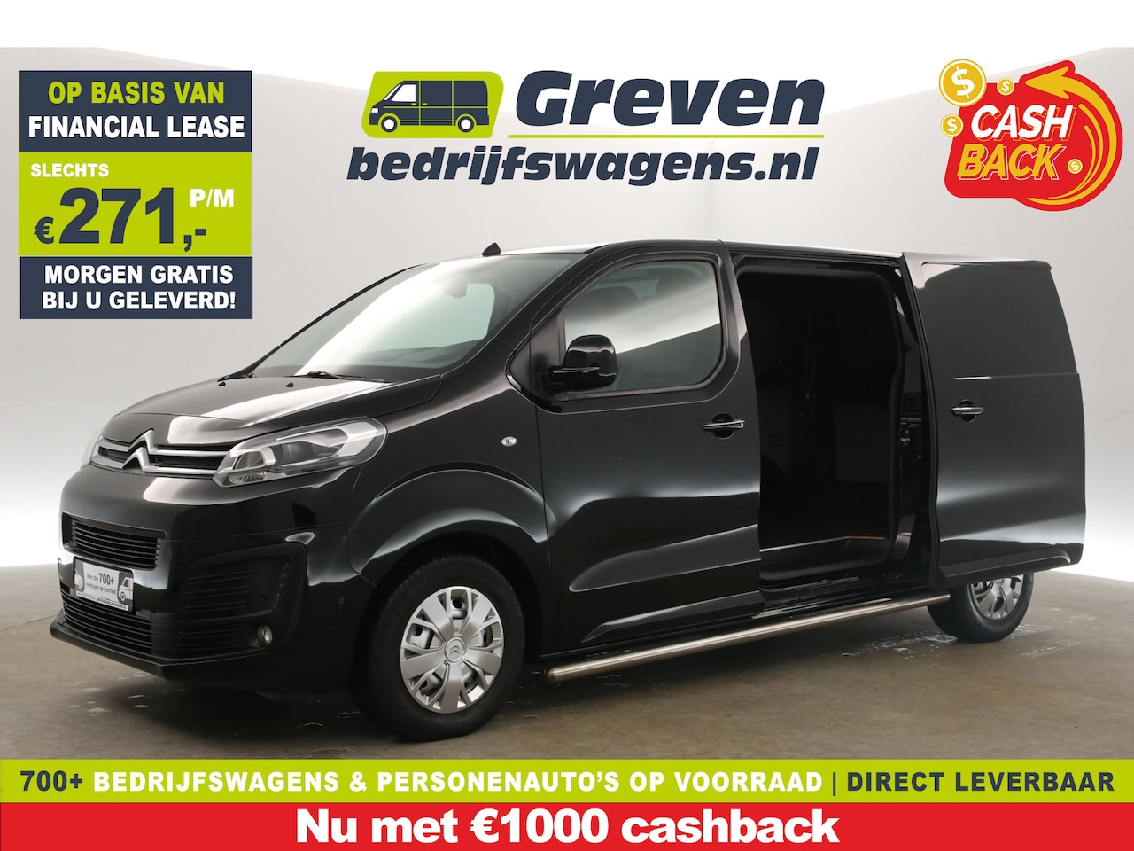 Citroën Jumpy - 2.0 BlueHDI L2H1 | 360Camera | 2xSchuifdeur | Airco | Carplay | Cruise | 3 Persoons | Park - AutoWereld.nl