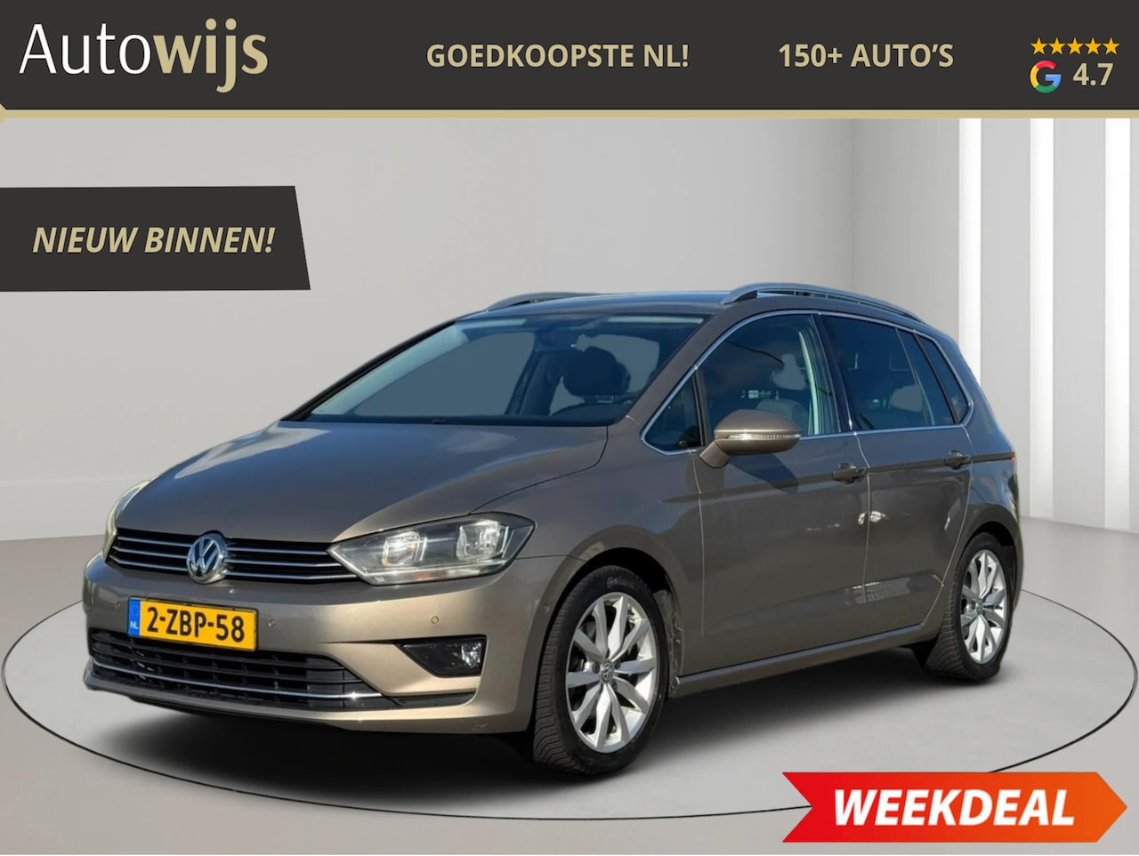 Volkswagen Golf Sportsvan - 1.4 TSI Highline|Camera|NL AUTO|AUT|Goed onderhouden|Trekhaak - AutoWereld.nl