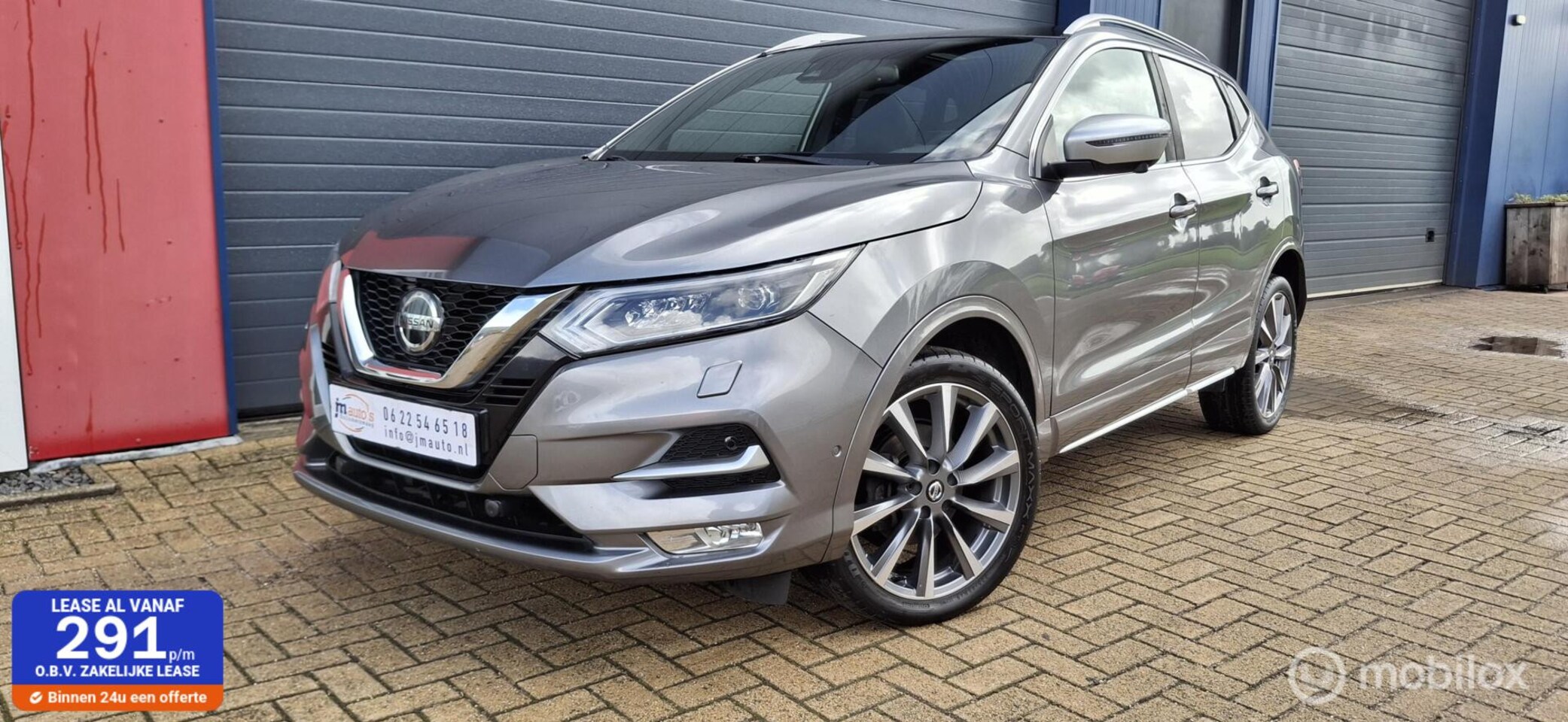 Nissan Qashqai - 1.3 DIG-T Tekna +,Pano,Facelift,Trekhaak,Leer - AutoWereld.nl