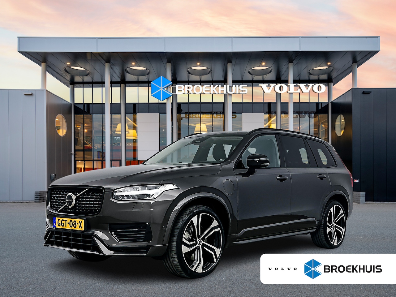 Volvo XC90 - T8 Recharge Ultra Dark | 22' | Luchtvering | Trekhaak | Geventileerd Nappa Leder | Bowers - AutoWereld.nl